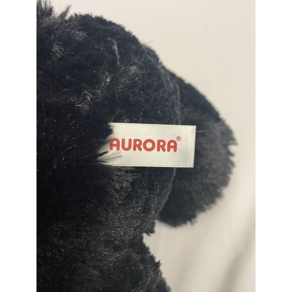 12" and 8” Soft Cuddly Sitting Black Bears Plush Aurora and Wild Republic Set - Picture 11 of 16